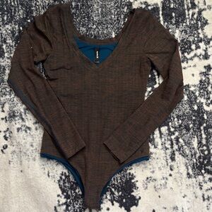 Hurley Deep Brown Long Sleeve Bodysuit